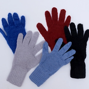 Gants laine mohair et soie pour femme 