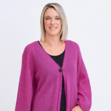 Gilet en laine long pour femme