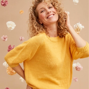 Pull manches 3/4 en lin