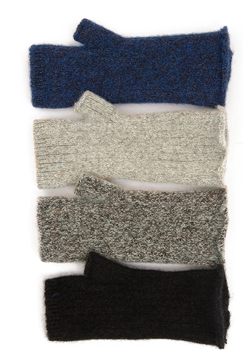 Mitaines yack mohair et soie mixtes