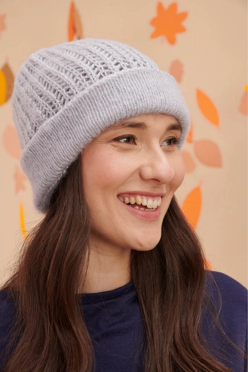 Bonnet laine a revers br A