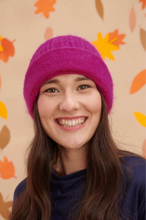 Bonnet laine à revers