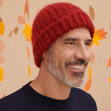 Bonnet laine mohair homme