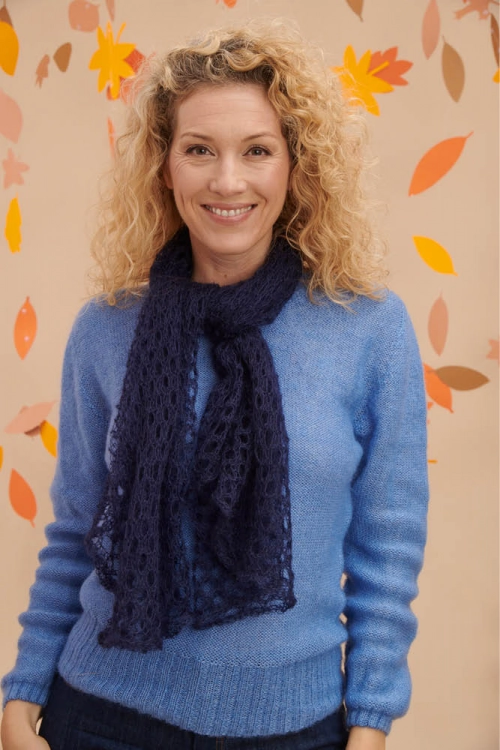 Carre foulard laine mohair et soie carre P