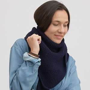 Châle en laine recyclée Maylis