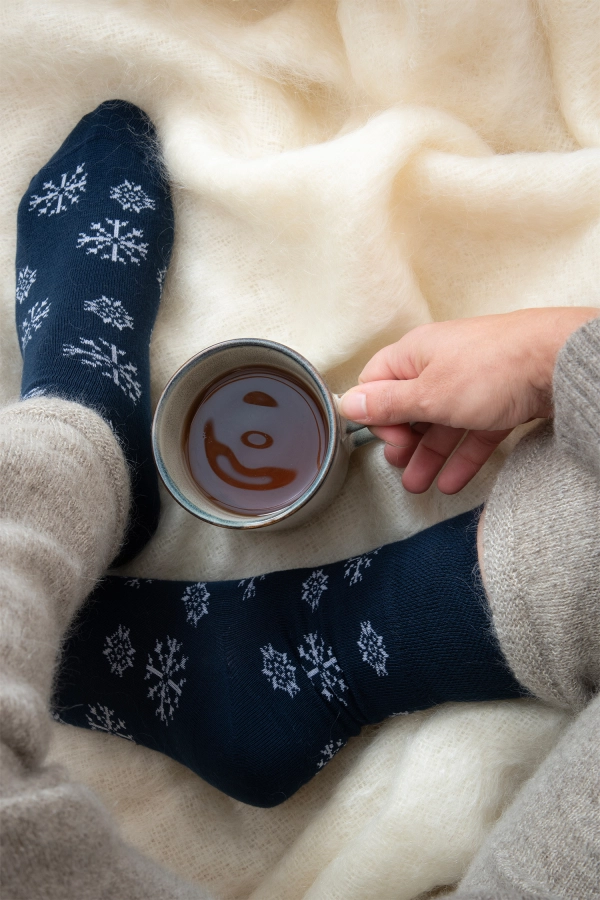 Chaussettes en coton flocons