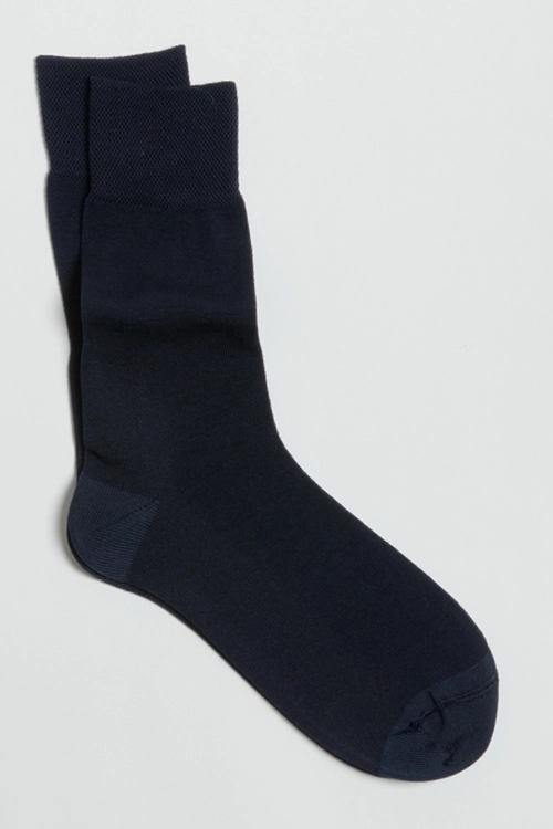 Chaussettes fil d ecosse ultra solide feur MARINE