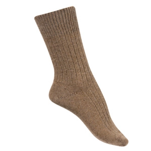 Chaussettes laine chameau et mohair 