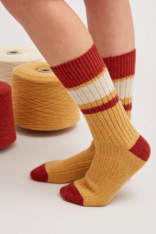 Chaussettes laine recyclee pastmc 2