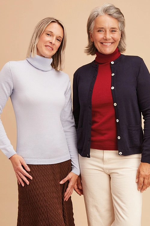 Col roulé laine mérinos pour femme 