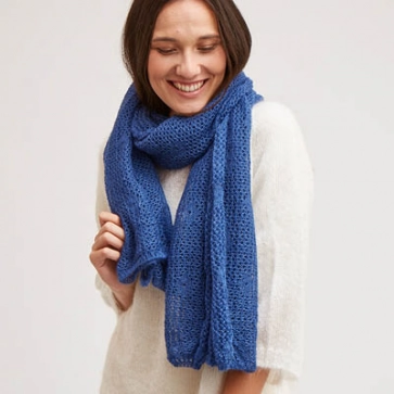 Écharpe en duvet de mohair et soie pour femme