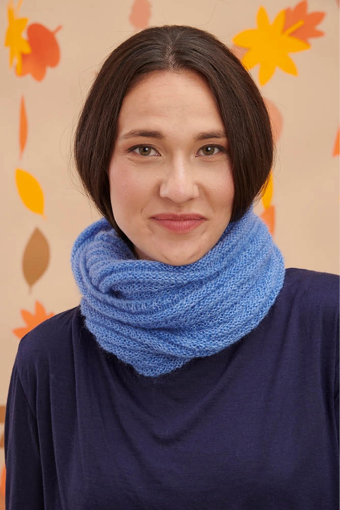 Snood laine mohair et soie  
