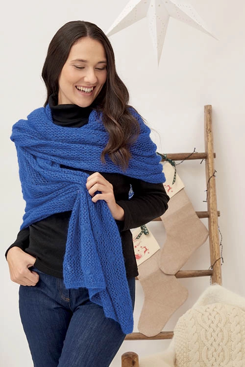 Étole séduction laine mohair et soie pour femme 