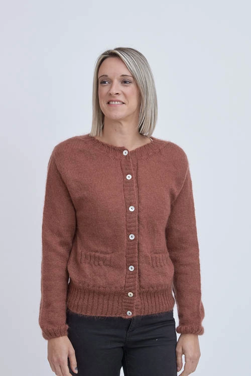 Gilet laine mohair poches gpm 2