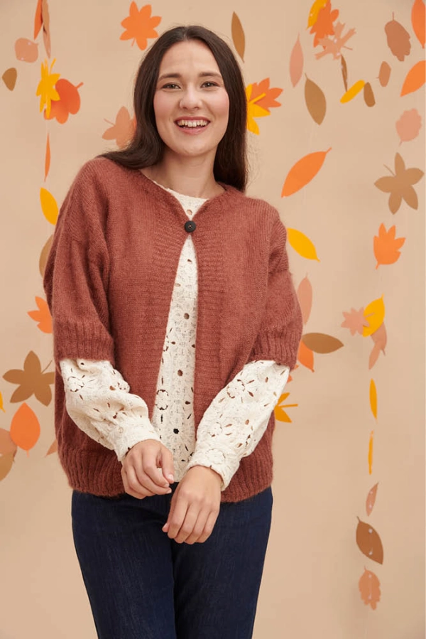 Gilet en laine capeline