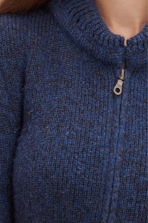 Gilet laine mohair yack femme ymfmz C