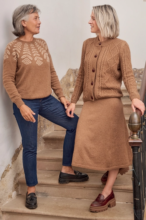 Jupe en duvet de chameau