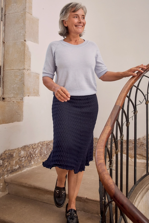 Jupe en laine mérinos