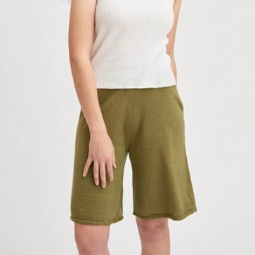 Short long en lin coton bio et seacell