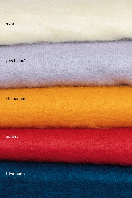 Plaid laine pgu couleurs