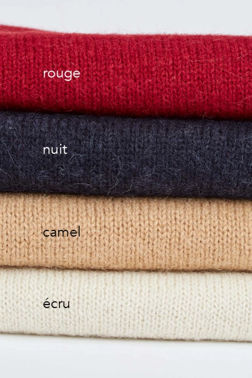 Pull alpaga manches courtes alpcf bam couleurs