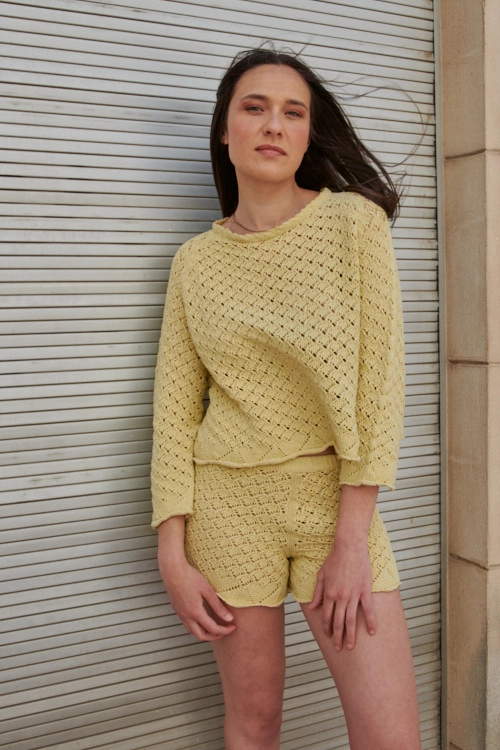 Short femme en coton recyclé et bio