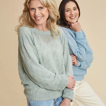 Pull ample manches longues en chanvre pour femme