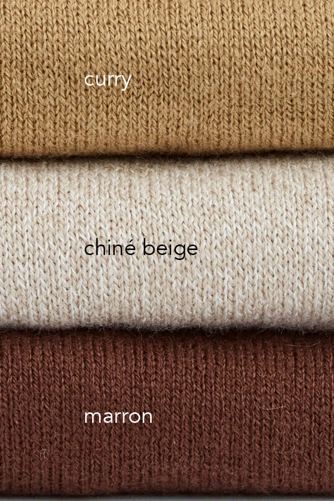 Pull col v coton bio chv bam couleurs