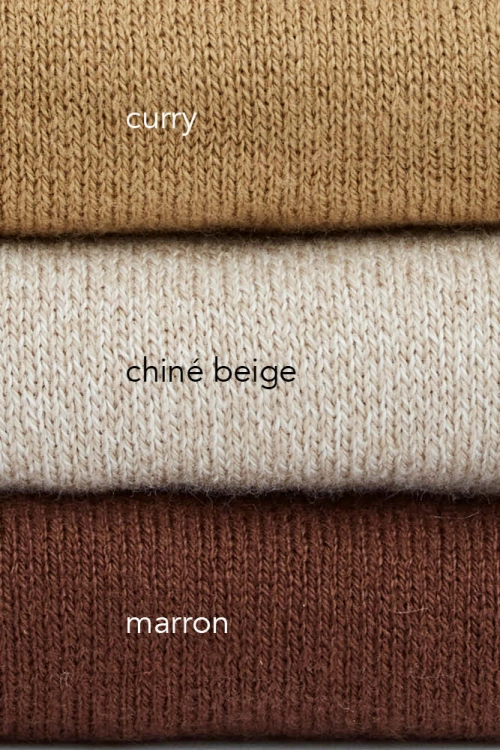 Pull col v coton bio chv bam couleurs