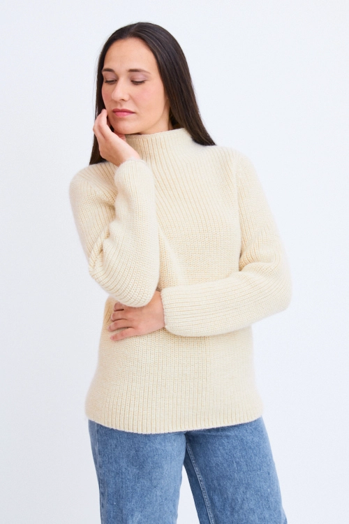 Pull laine alpaga merinos femme amr 2B