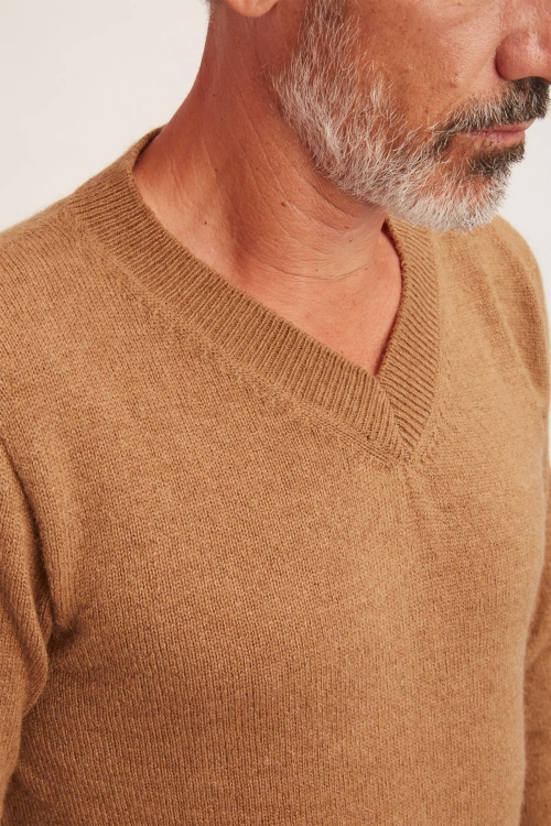 Pull laine chameau homme chapv bam 7
