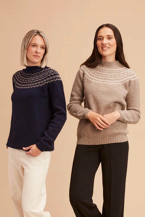 Pull laine merinos arles jacquard femme pastpj 7