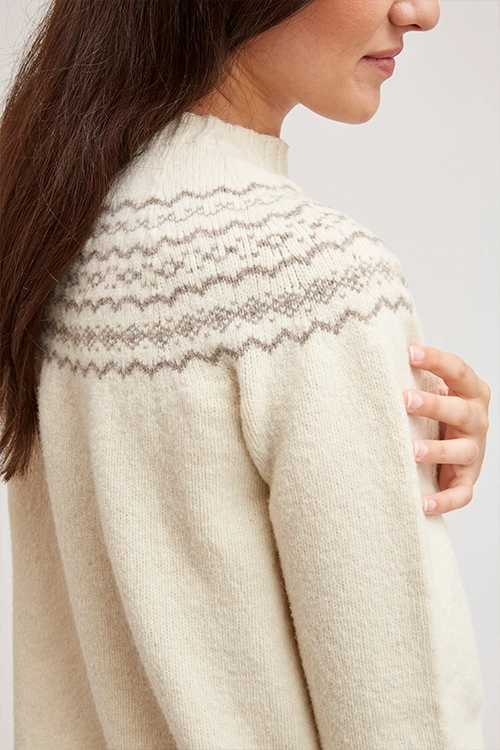 Pull laine merinos arles jacquard femme pastpj 9