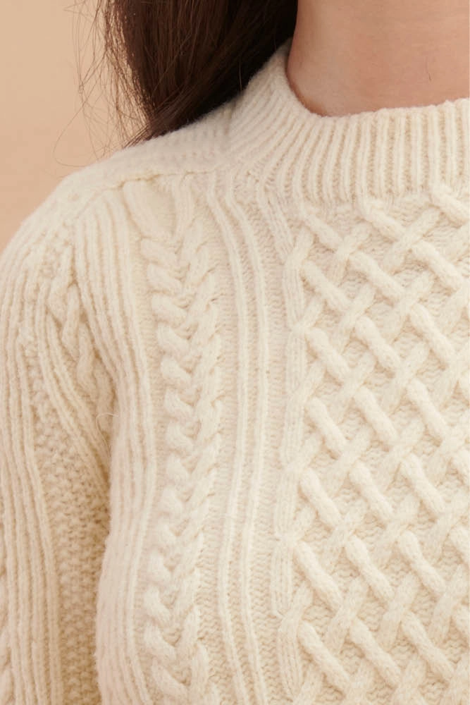 Pull laine merinos arles torsade femme pastptf 4