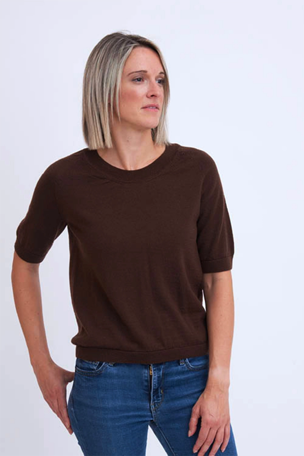 Pull laine merinos manches courte mff 3