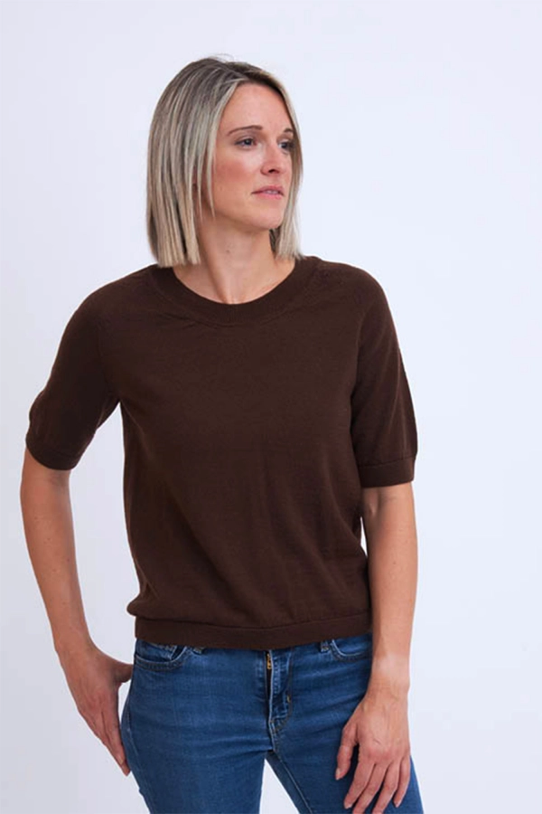 Pull laine merinos manches courte mff 3