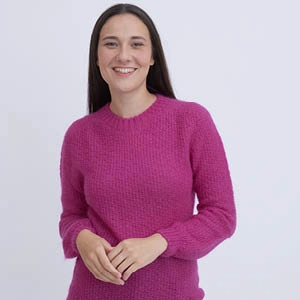 Pull mohair col rond pour femme