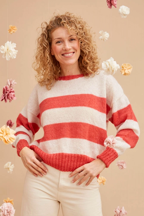 Pull laine mohair soie fantaisie fant pe24 5