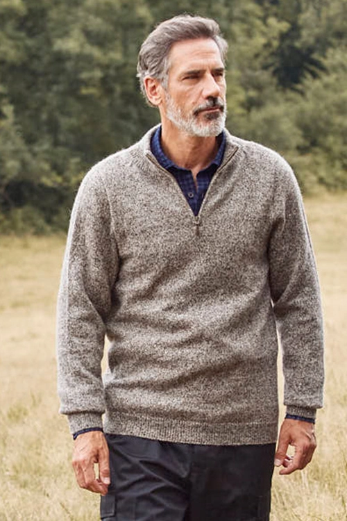 Pull laine yack col chemine homme ymz 5