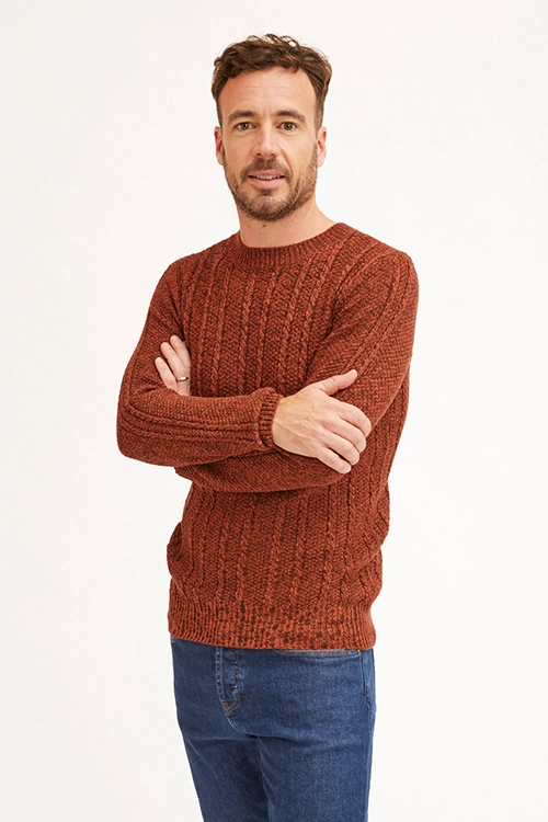 Pull merinos torsades homme CCMPH 3