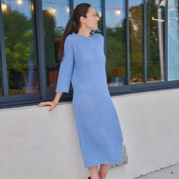 Robe longue en coton recyclé et bio