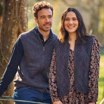 Gilet en laine sans manche yack mérinos et soie pour femme